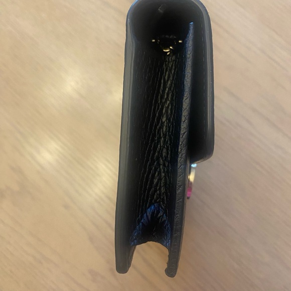 Gucci black dollar calfskin interlocking G continental chain wallet new - Picture 10 of 10